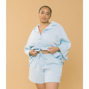 The Lullaby Club Waffle Knit Lounge Set